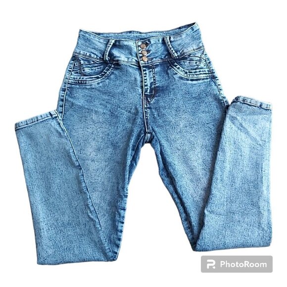 Mitzi Michel Stone Wash High Waist Skinny Jegging - Size 9 - Picture 4 of 12